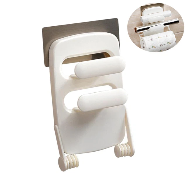 Soporte de rollo de toalla de papel retráctil soporte de película adhesiva