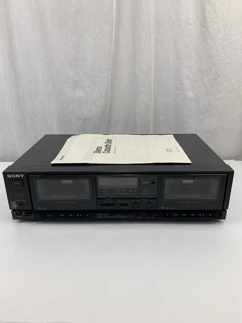 SONY TC-WR510 - Auto Reverse Dual Stereo Cassette Deck Parts Or Repair ...