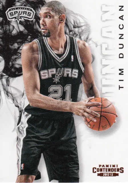 2012-13 Panini Contenders San Antonio Spurs Basketball Card #104 Tim Duncan