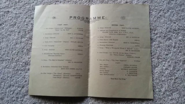 Northcote High School Vintage 1st Break-Up Concert-13th Dec 1949 Programme 2