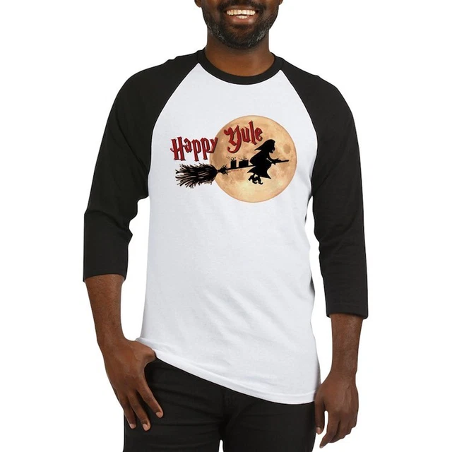 CafePress Happy Yule Baseball Jersey Baseball Tee (1030249022)