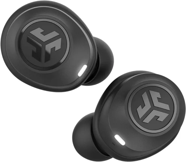 JLab JBuds Air True Wireless Signature Bluetooth Earbuds + Charging Case, Black