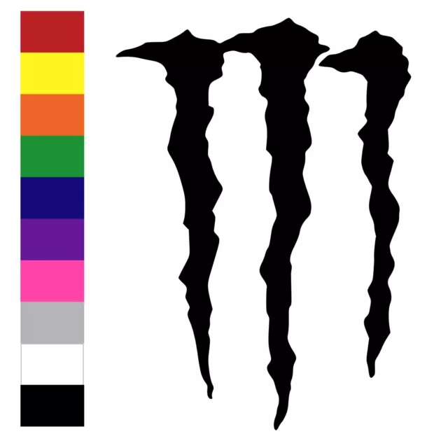 MONSTER ENERGY DRINK Claw Logo Vinyl Bumper Sticker Car Decal- Color & Size  $4.95 - PicClick