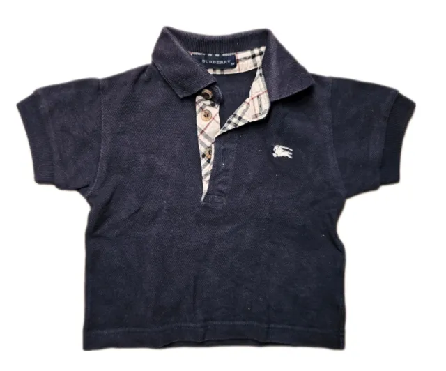 Original Baby Designer Polo Shirt von Burberry Größe 9M 68 74