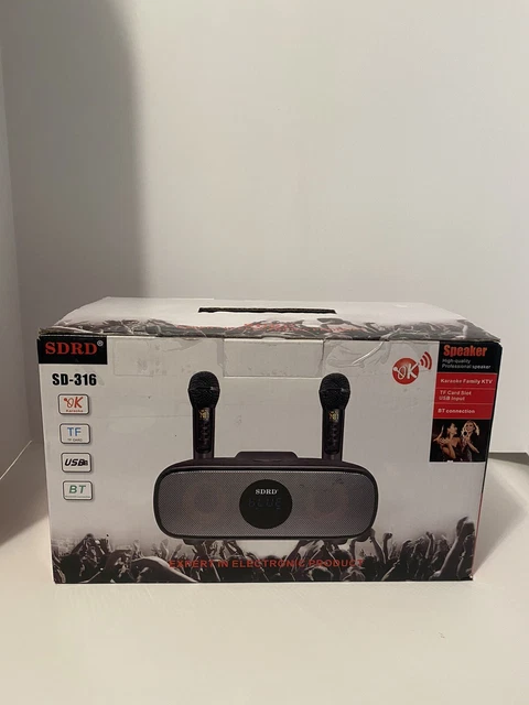 SDRD SD-316 Karaoke Family KTV Speaker TF Card Slot USB input BT connection