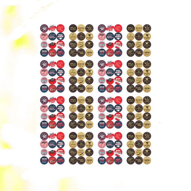 24 Sheets Sealing Label Stickers Graduation Labels 2020 Thank You Party Favor