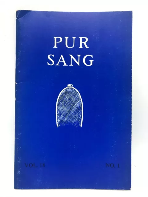 Pur Sang American Bugatti Club Publication  1977 Vol 18 # 1