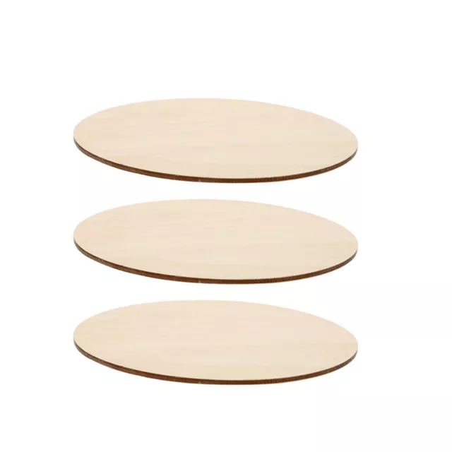 3 piezas de materiales hágalo usted mismo discos de madera en blanco adornos de natividad artesanías círculo de madera