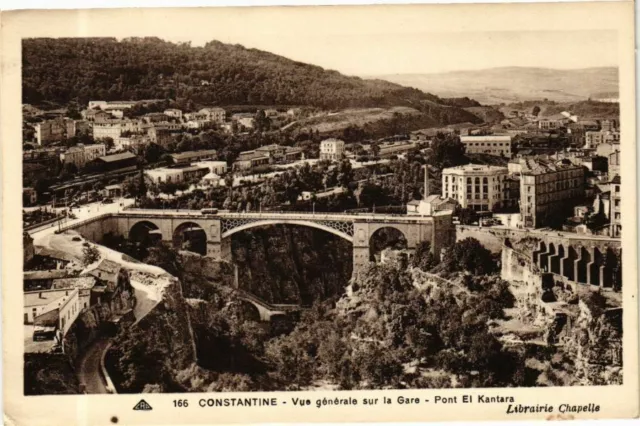 CPA AK Algérie-Constantine-Vue générale sur la Gare-Pont El Kantara (236330)