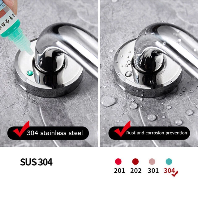 Maniglia antiscivolo barra di sicurezza cromata acciaio inox portamano doccia UK 2