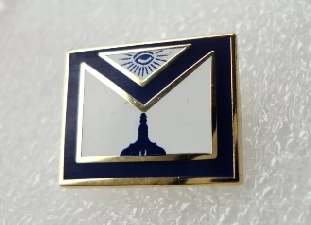 Freemason Masonic Apron Enamel Lapel Pin Badge Senior Warden 2