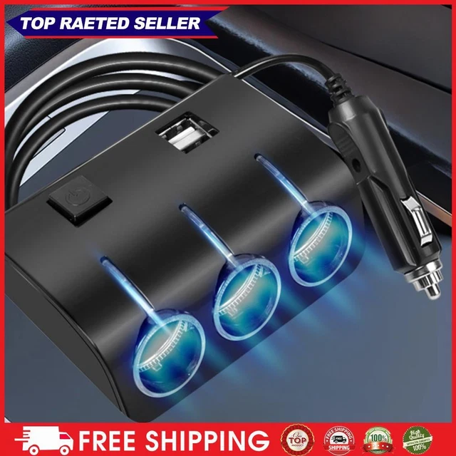 Splitter Per Presa Accendisigari Per Auto Per Auto, Doppio Caricatore Per Auto USB 12v Splitter Per Presa Accendisigari Per Moto, Auto E Camion Presa - Foto 4