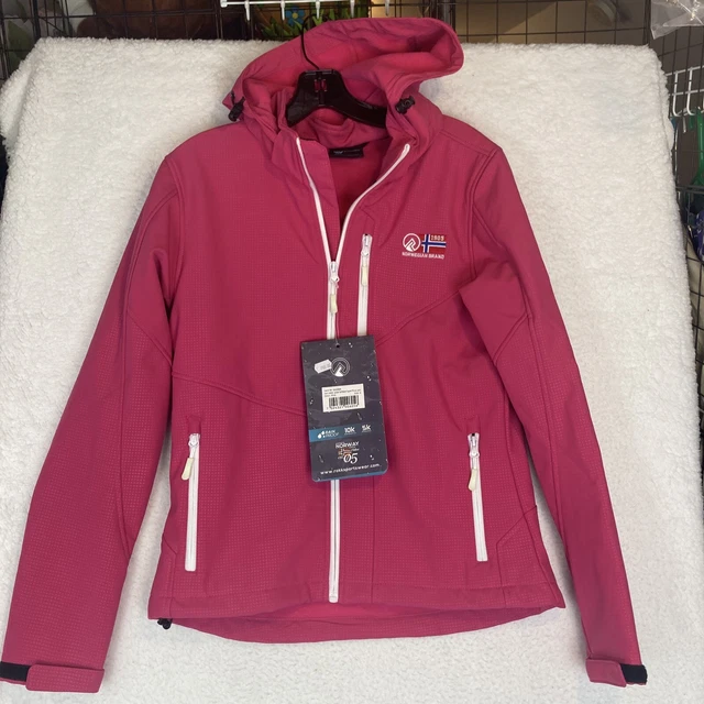 ROKK NORWEGIAN BRAND Softshell Jacket Size S Top w Hood Blue 38.63 PicClick UK