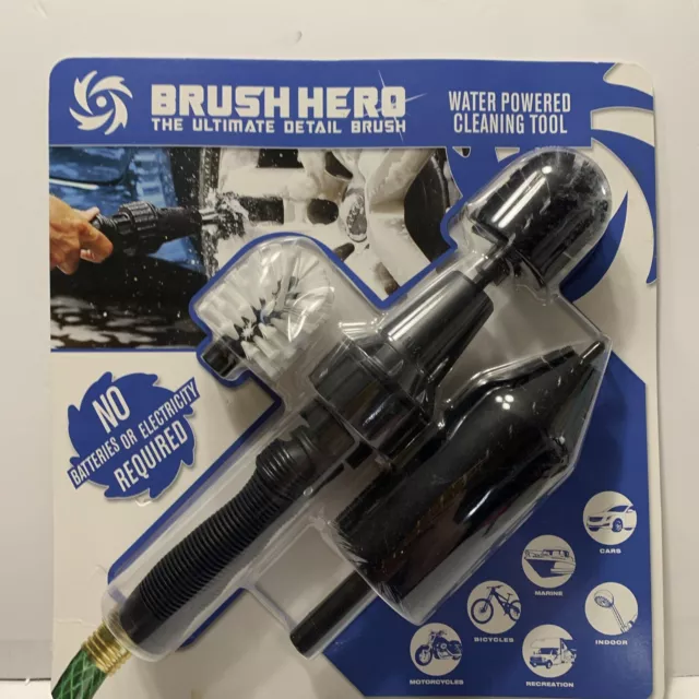 Brush Hero Water Powered Ultimate Detail Cleaning Tool New in Package