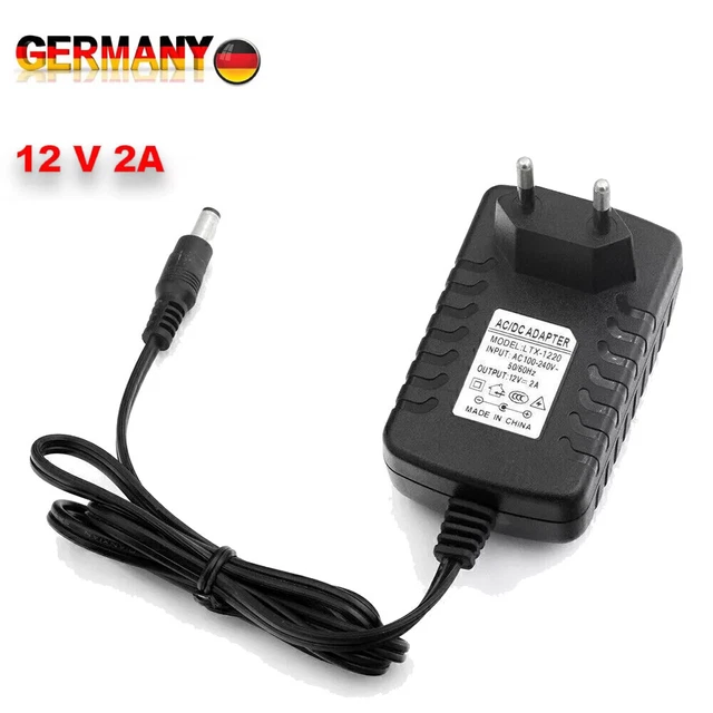 Chargeur Adaptateur Secteur 12V Pour Sennheiser XSW 1-825 – Entrée 100-240V, Câble 120 Cm, Certifications CE