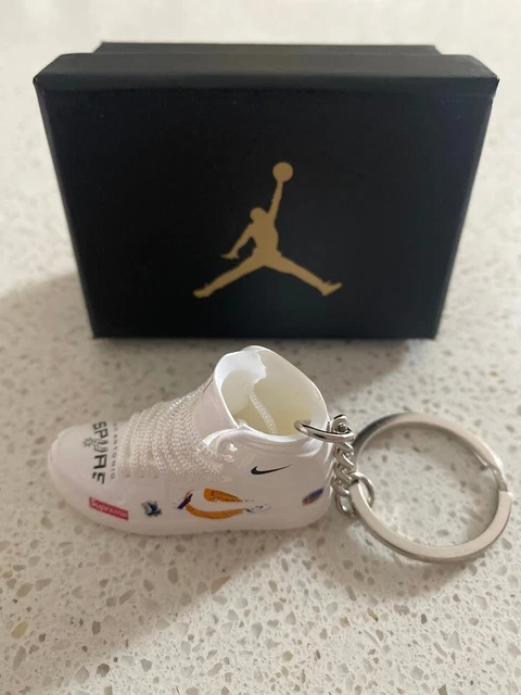 NIKE AIR FORCE 1 Mid (Supreme Nba White)-3D Sneaker Keychain With Box ...