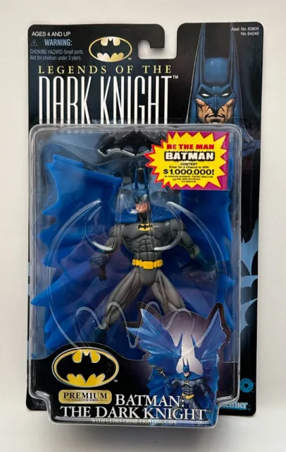 Kenner 1998 Legends Of The Dark Knight Batman with Blue Cape (Rare, New on Card)