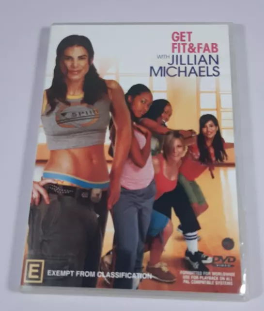 Get Fit & Fab With Jillian Michaels Movie PAL Fitness DVD R4 VGC