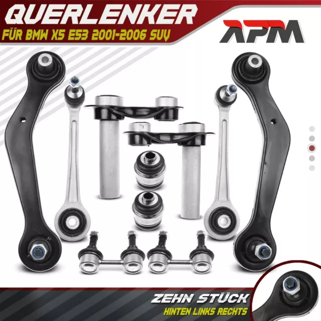 10x Querlenker Integrallenker Lagerung Hinten Links Rechts für BMW X5 E53 01-06