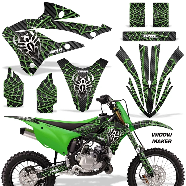 Dirt Bike Adesivi Kit Grafica Adesivo Per Kawasaki KX85 & KX112- 22 -a WMKR G K