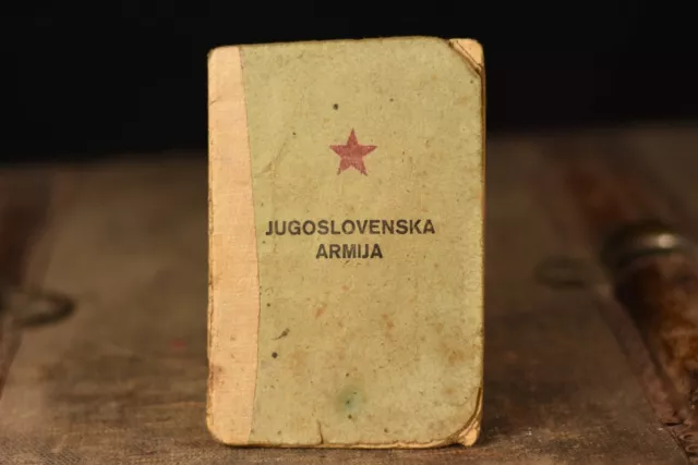 Rare Partisan Soldier Personal ID 1945 WW2 Yugoslavia Army Documents Jugoslavia