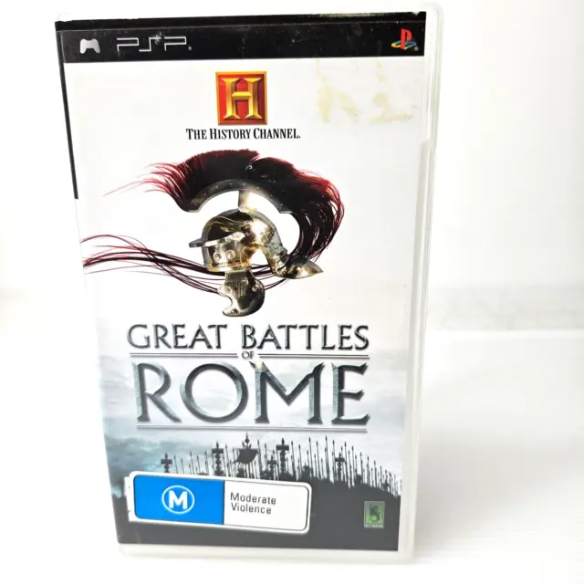 GREAT BATTLES OF ROME-Sony PSP Playstation Portable Game (NO MANUAL)