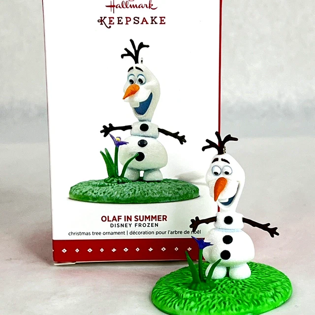 WALT DISNEY HALLMARK Ornament Olaf In Summer Frozen Movie Snowman 2015