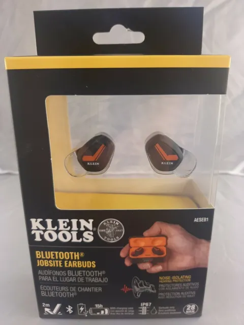 Brand New Factory Sealed Klein Tools Bluetooth Jobsite Earbud (In Ear) Black