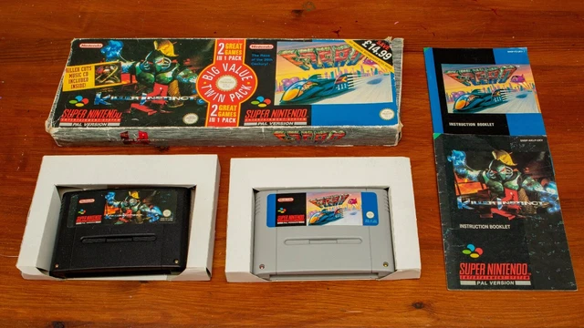 Killer Instinct & F Zero - rare SNES double pack - UK PAL - UK buyers only