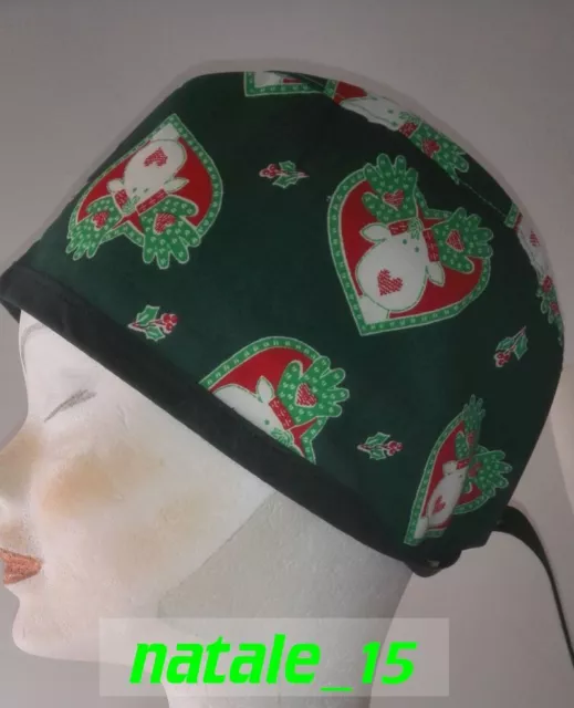 Cuffia chirurgica - Sottocasco - Bandana - Surgical cap - natale_15