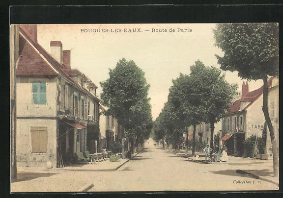 CPA Pougues-les-Eaux, Route de Paris