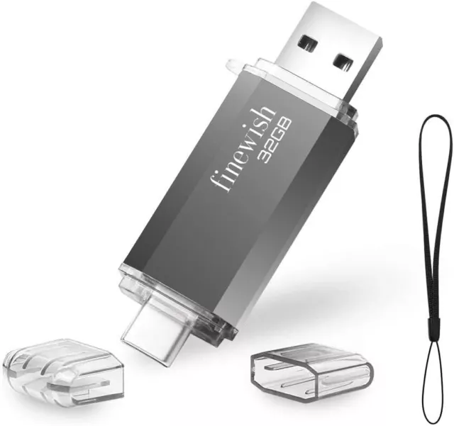 CLé USB 32 Go 2 en 1 USB C Pendrive 32gb Portable Clef USB 32go Type C Memory...