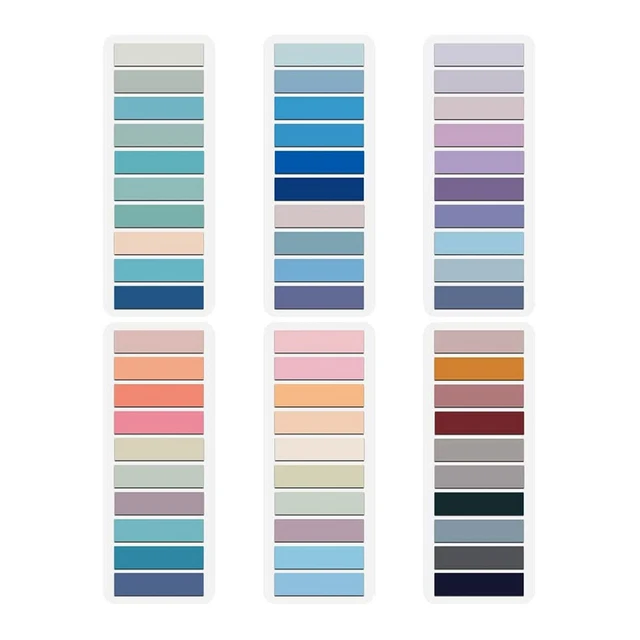 Page Markers,Morandi Sticky e Tabs Colored Writable and Repositionable8296
