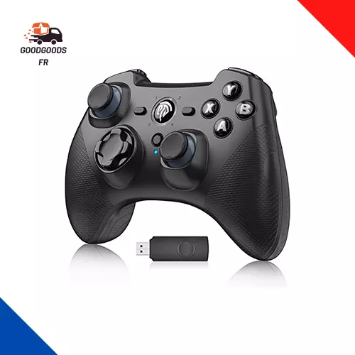 Manette PC/PS3 sans Fil Rechargeable, EasySMX 9110 2.4G Manette PC