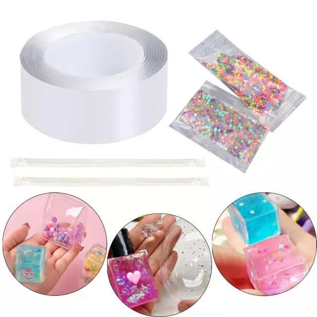 Blow Bubbles Balloons Double Sided Tape Interesting DIY Crafts Sensory