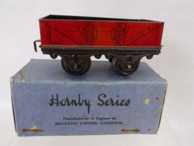 Boxed Hornby Series O Gauge 5 plank MO wagon #W601                          1B14