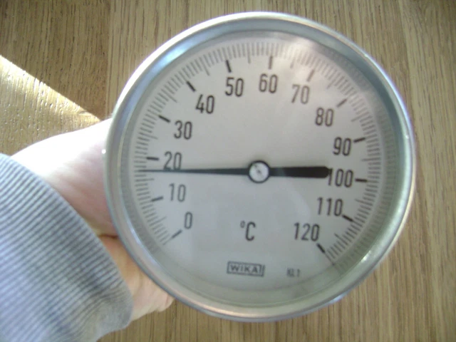 Thermomètre à Cadran Pour Chaudière - Entrée Arrière Scellée, Qualité Supérieure, Marque Olympic Distillers