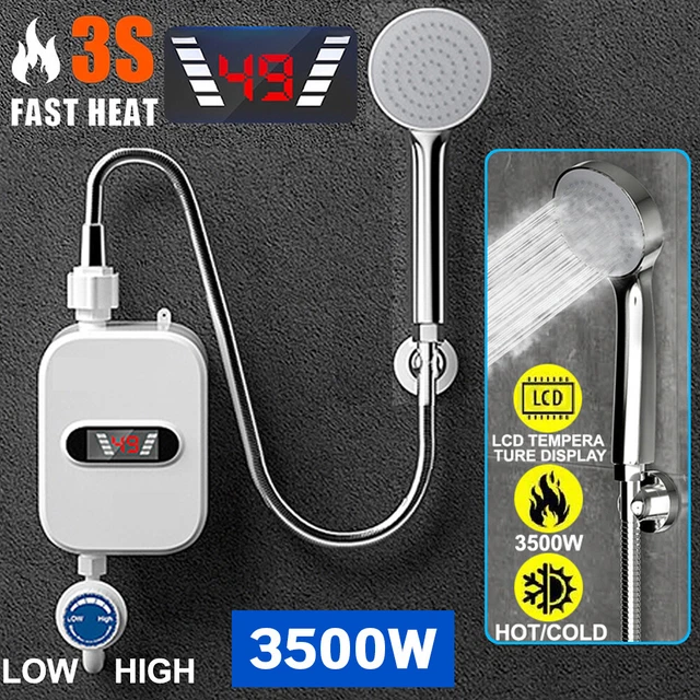 MINI 3500W INSTANT Hot Water Heater Tankless Electric Shower 110V w
