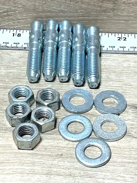 Lot Of 10     1/2 In. x 2-3/4 In. Power-Stud Carbon Steel Wedge Expansion Anchor