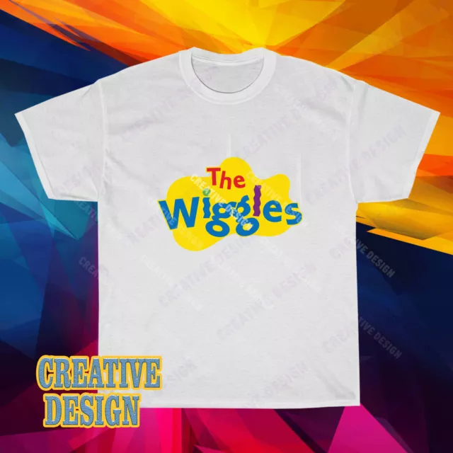 New Shirt The Wiggles Logo Men's White T-Shirt USA Size S to 5XL