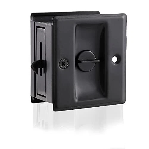 Pocket Door Lock 2-3/4”x 2-1/2”70mmx64mm Hardware Solid Stainless Steel Pocke...