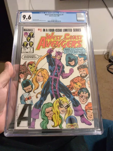 West Coast Avengers 1! CGC 9.6 white pages! Origin and 1st appearance of team!