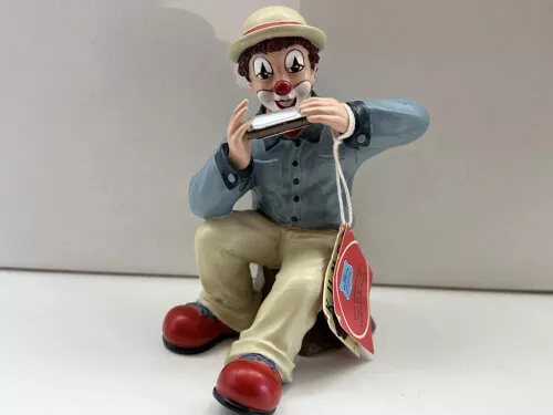 Gilde Clown Mundharmonikaspieler 12 cm. Top Zustand.