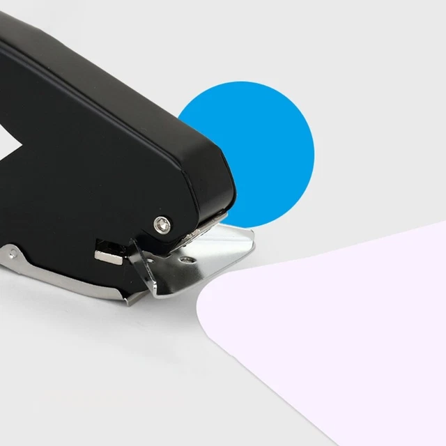 METAL 5MM R5 Round Hole Punch ID Business Credit Card Photo Paper