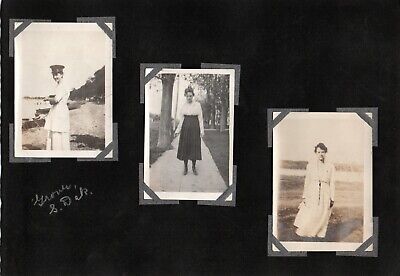 Snapshot Photo (3) on Album Page Lake Kampeska South Dakota & Groves S.D.