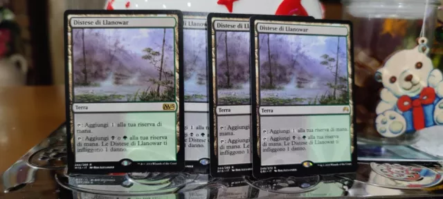 Mtg 4X Llanowar Wastes - 4X Distese Di Llanowar   Magic