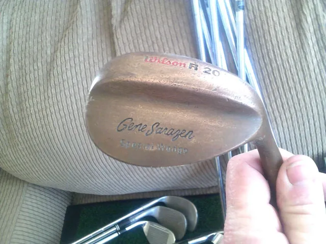 Vintage  Wilson R-20 Copper Gene Sarazen Sand Wedge.. MRH. Stiff Steel.. Looky