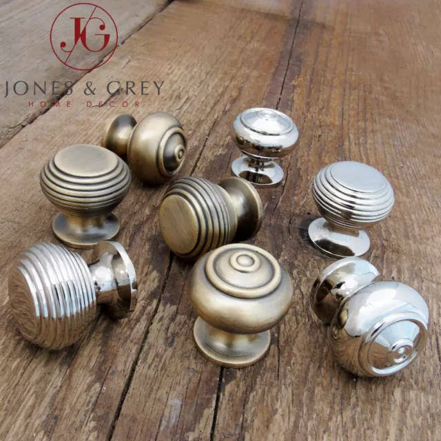 Antique Vintage Style Solid Brass Cabinet Door Handles Chest Drawer Knobs Pulls