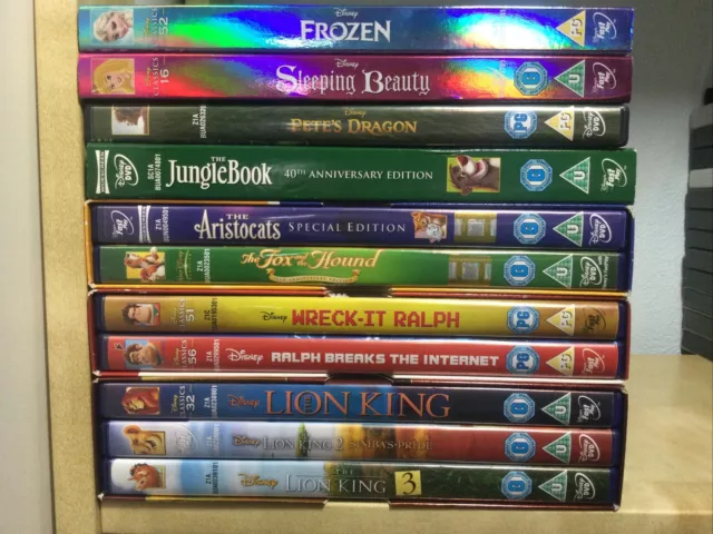 Walt Disney DVD Bundle x11 Children’s Kids Family Films Movies Disney Classics