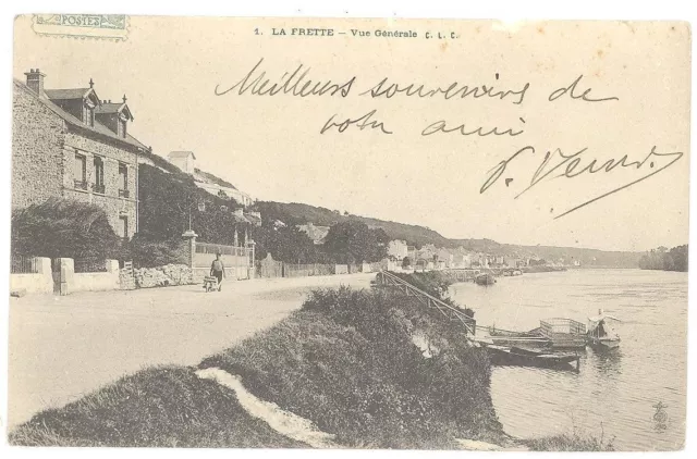 CPA 95 - 1. LA FRETTE - General View - C.L.C. - Undivided Back